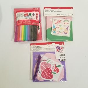 Valentines Day Kids Craft, Valentine Card Kit, Sticker Activity